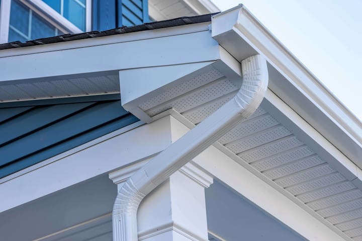 Low-maintenance vinyl gutters for rainwater management in Winston Salem